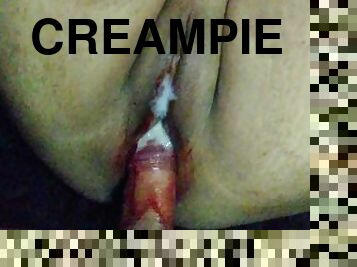 CREAMPIE a mi novia en su periodo