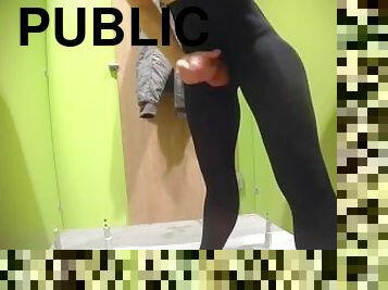 PUBLIC ORGASM in changing room after swimming!