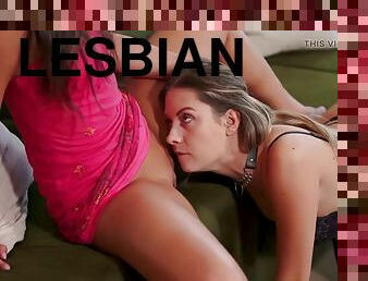 Lesbians orgasm on Womens Day with a strap-on for PrimeLesbian