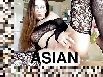 asiatisk, onani, skønheder, milf, fetish, solo, drillende