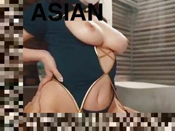 asiatisk, storatuttar, amatör, brudar, tonåring, hardcore, japansk, rumpa-butt, asiatisk-tonåring