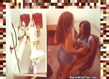 Black lesbian cunt lickers caught on hidden cam